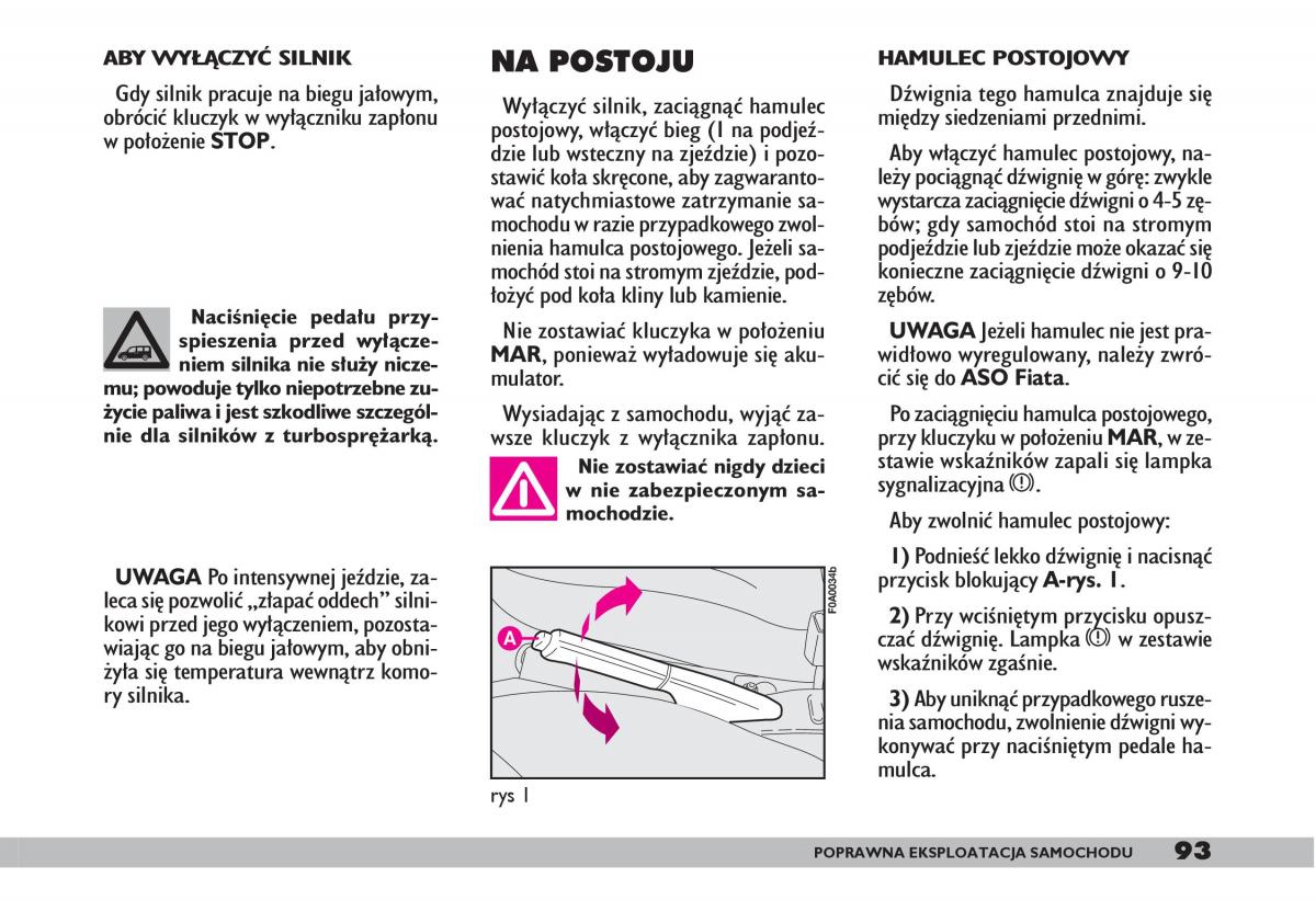 fiat Doblo I 1 instrukcja obslugi / page 95