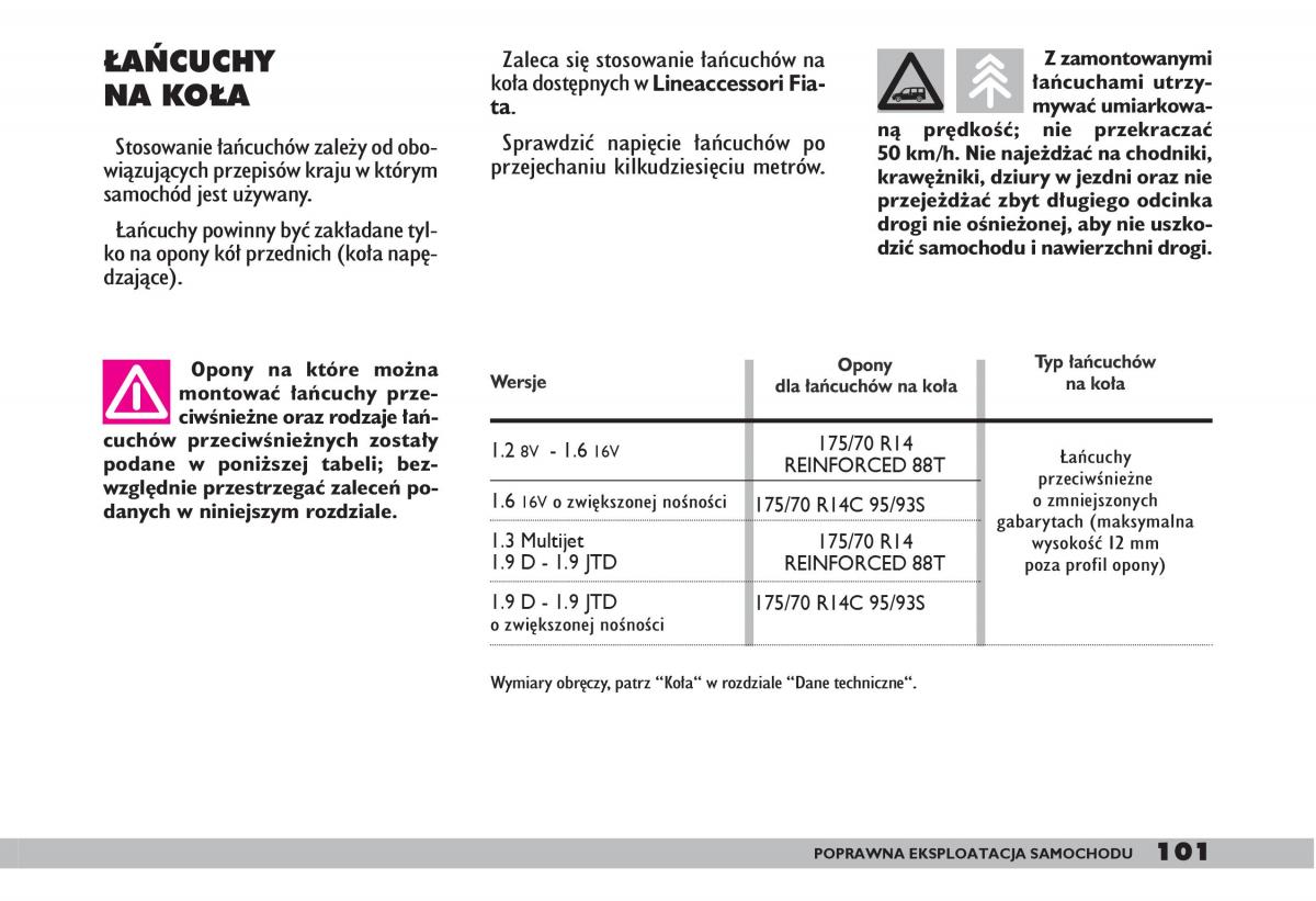 fiat Doblo I 1 instrukcja obslugi / page 103