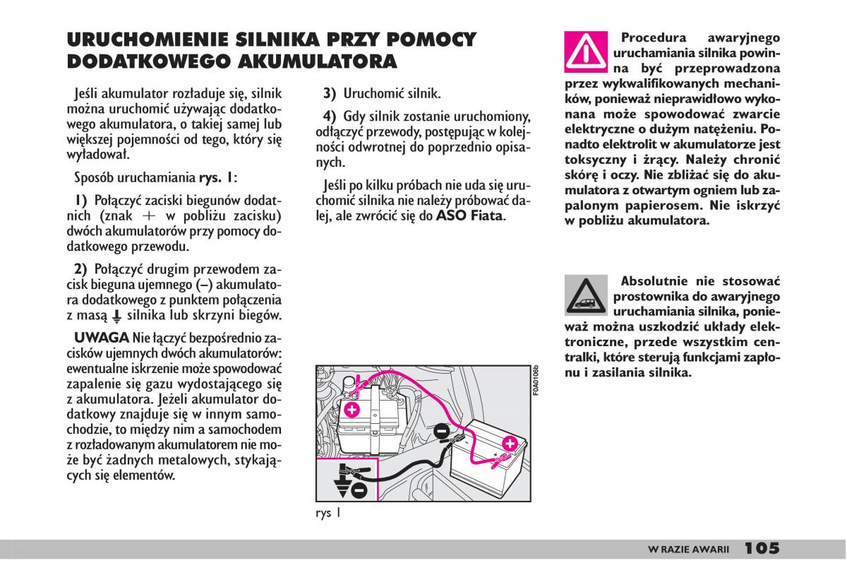 fiat Doblo I 1 instrukcja obslugi / page 107