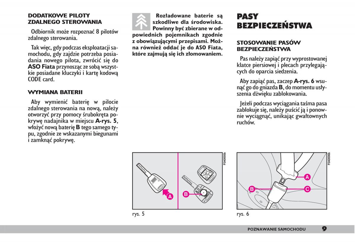 fiat Doblo I 1 instrukcja obslugi / page 11