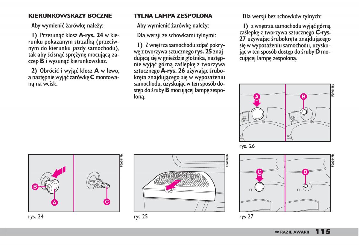 fiat Doblo I 1 instrukcja obslugi / page 117