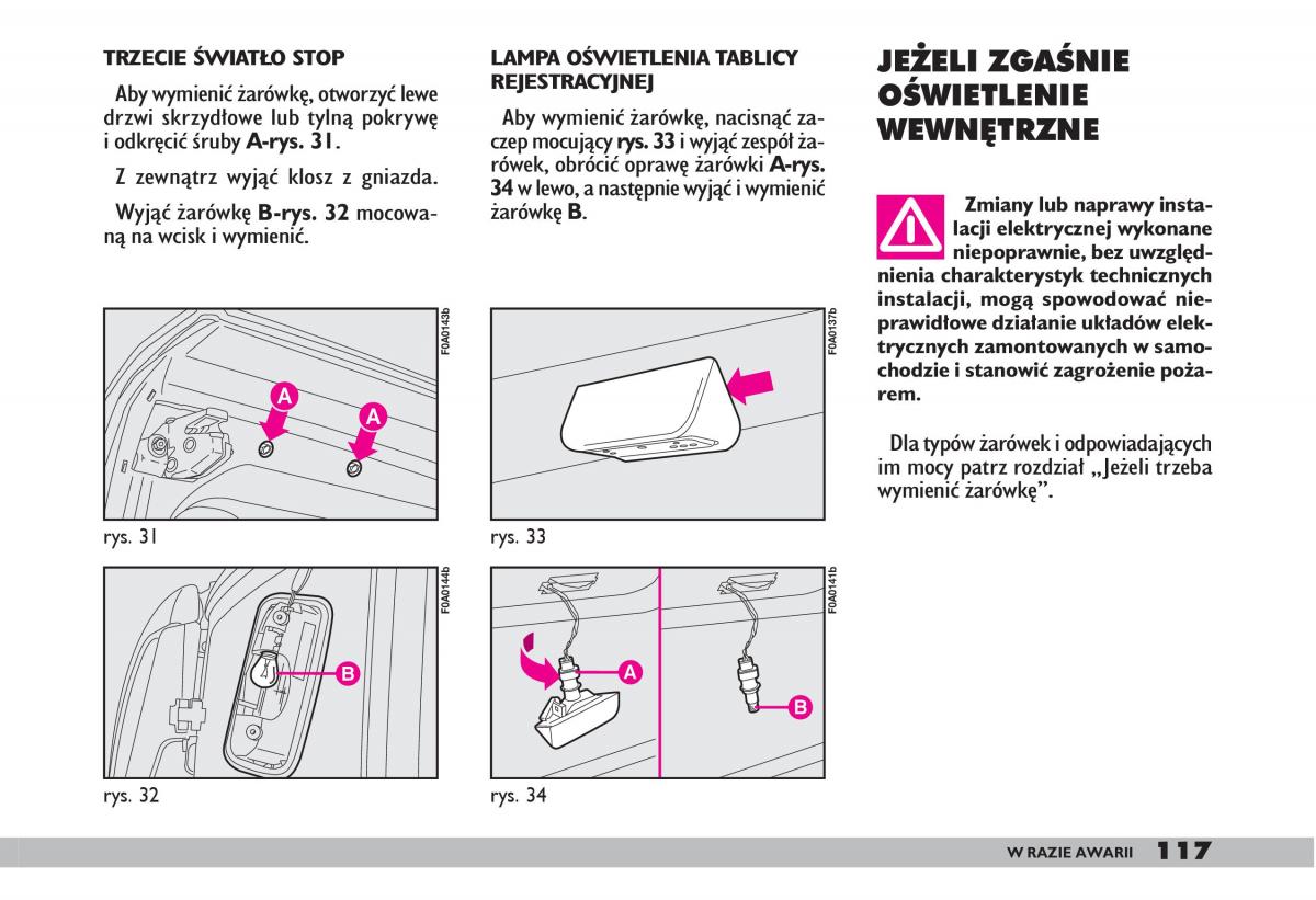 fiat Doblo I 1 instrukcja obslugi / page 119