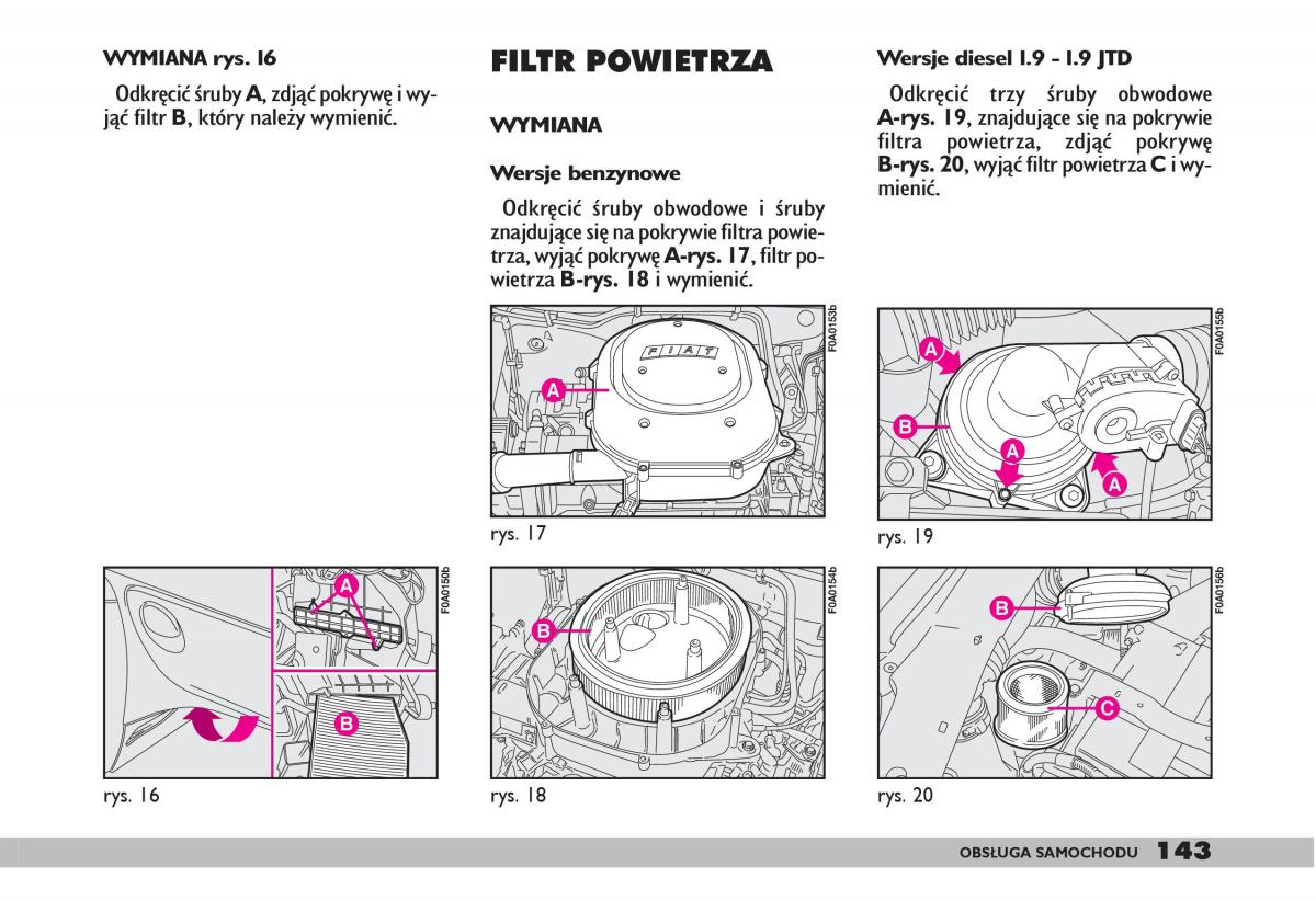 fiat Doblo I 1 instrukcja obslugi / page 145