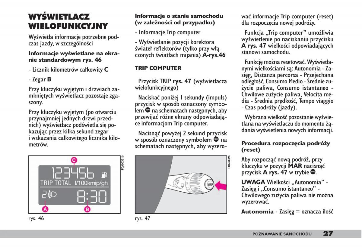 fiat Doblo I 1 instrukcja obslugi / page 29