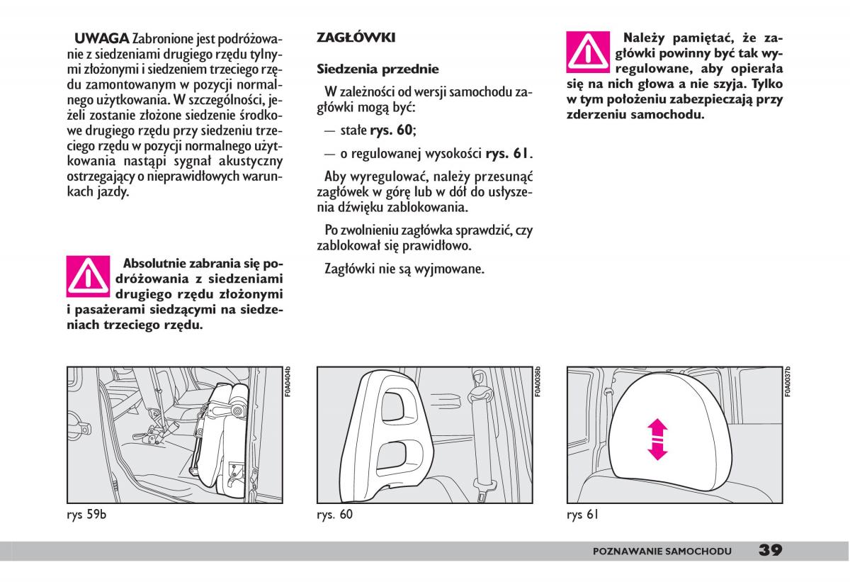 fiat Doblo I 1 instrukcja obslugi / page 41