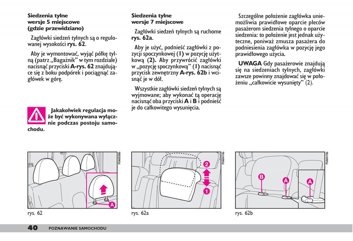 fiat Doblo I 1 instrukcja obslugi / page 42