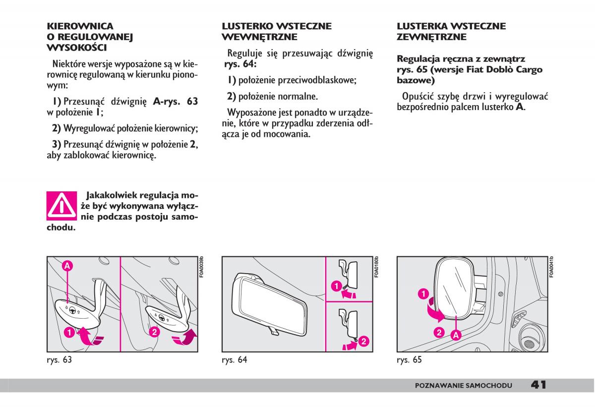 fiat Doblo I 1 instrukcja obslugi / page 43