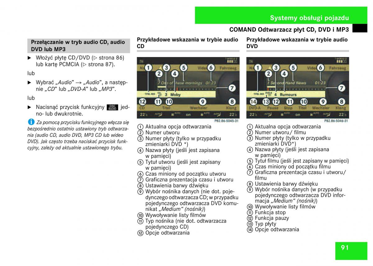 Mercedes Benz S Class W221 instrukcja obslugi / page 93