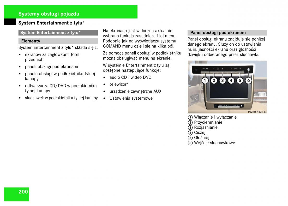 Mercedes Benz S Class W221 instrukcja obslugi / page 202