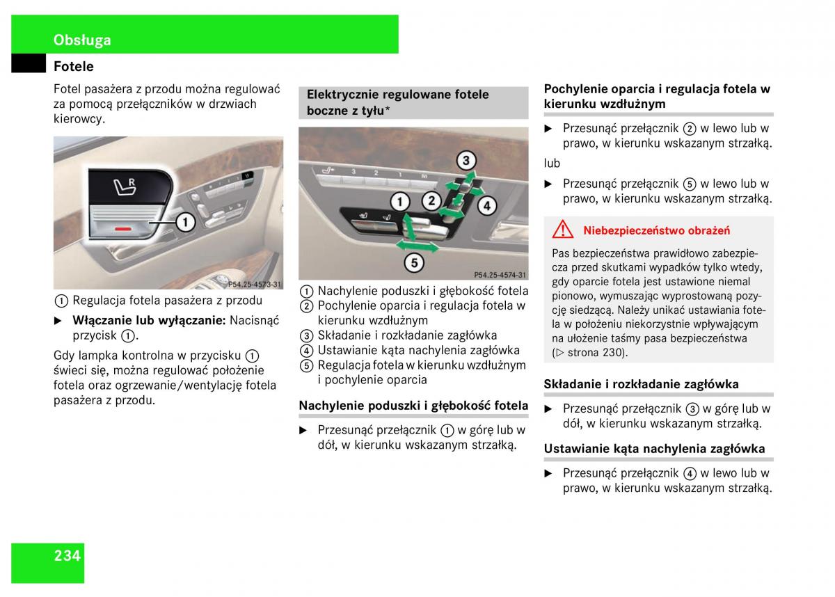 Mercedes Benz S Class W221 instrukcja obslugi / page 236