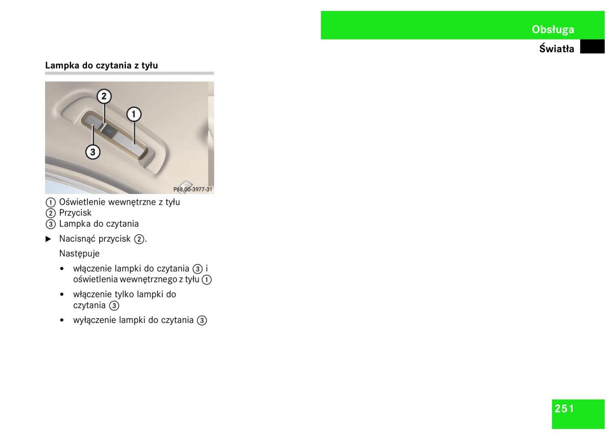 Mercedes Benz S Class W221 instrukcja obslugi / page 253