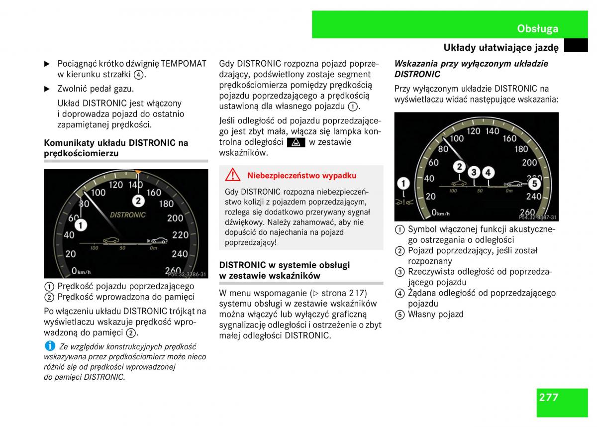 Mercedes Benz S Class W221 instrukcja obslugi / page 279