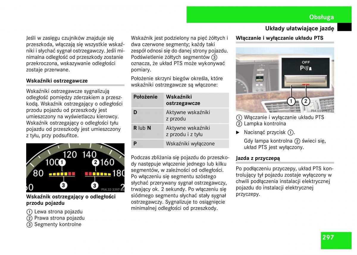 Mercedes Benz S Class W221 instrukcja obslugi / page 299