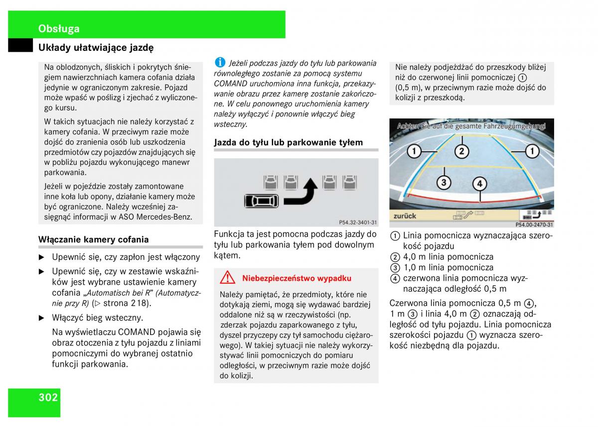 Mercedes Benz S Class W221 instrukcja obslugi / page 304