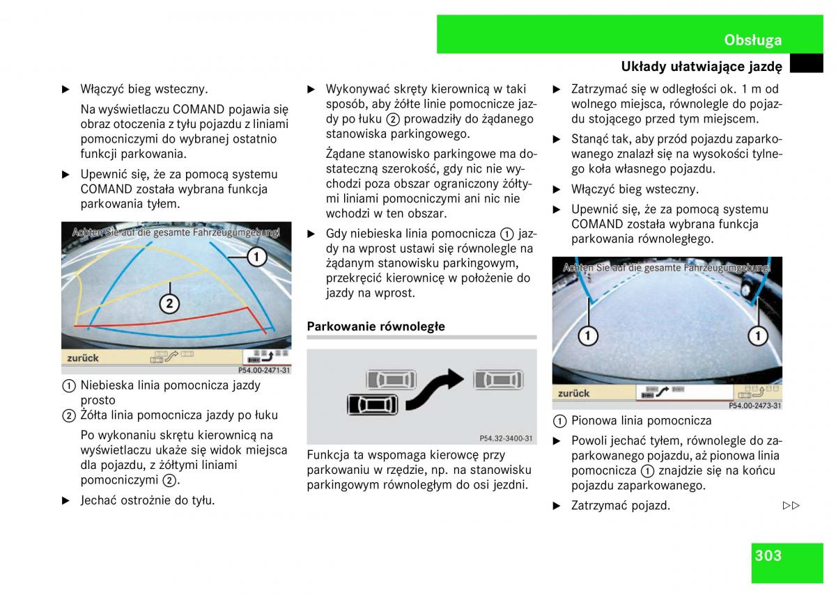 Mercedes Benz S Class W221 instrukcja obslugi / page 305