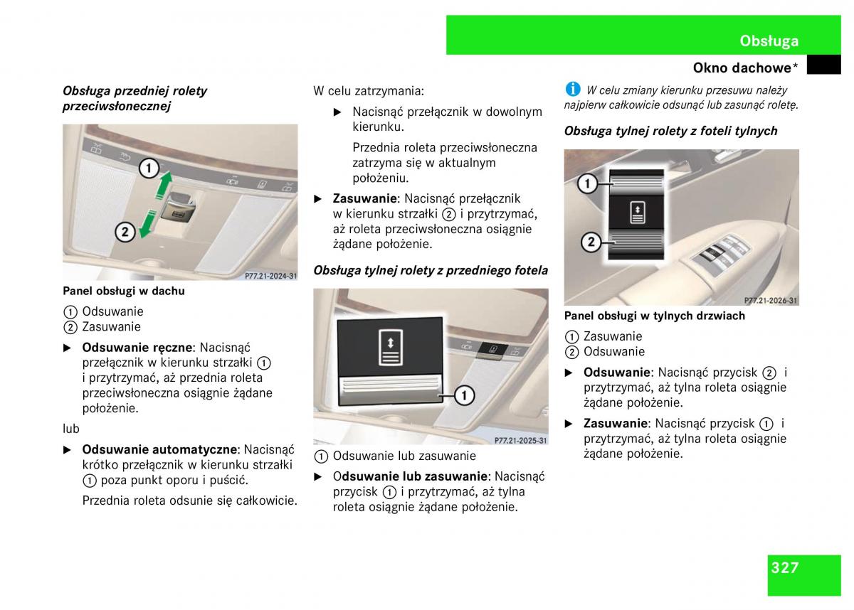 Mercedes Benz S Class W221 instrukcja obslugi / page 329