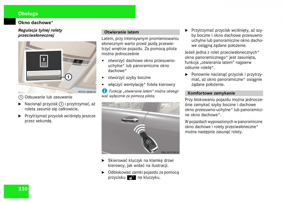 Mercedes Benz S Class W221 instrukcja obslugi / page 332