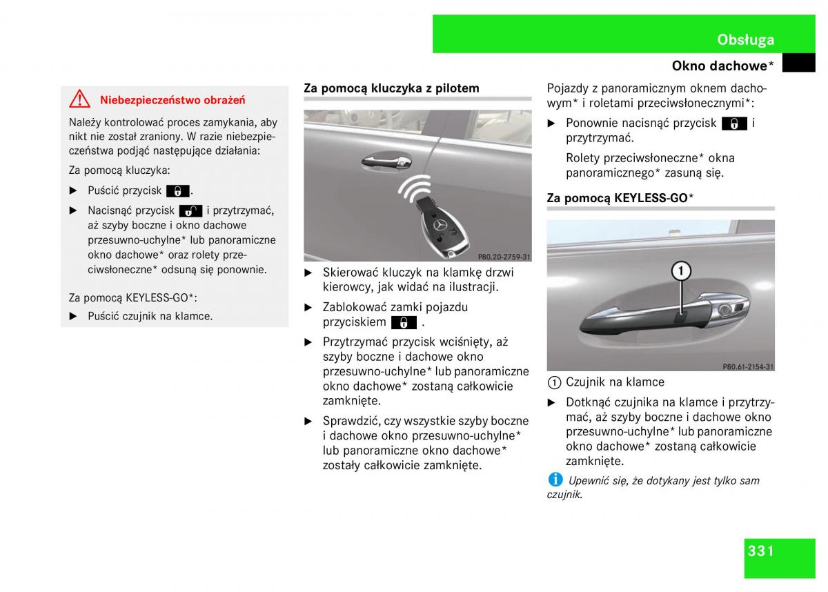 Mercedes Benz S Class W221 instrukcja obslugi / page 333