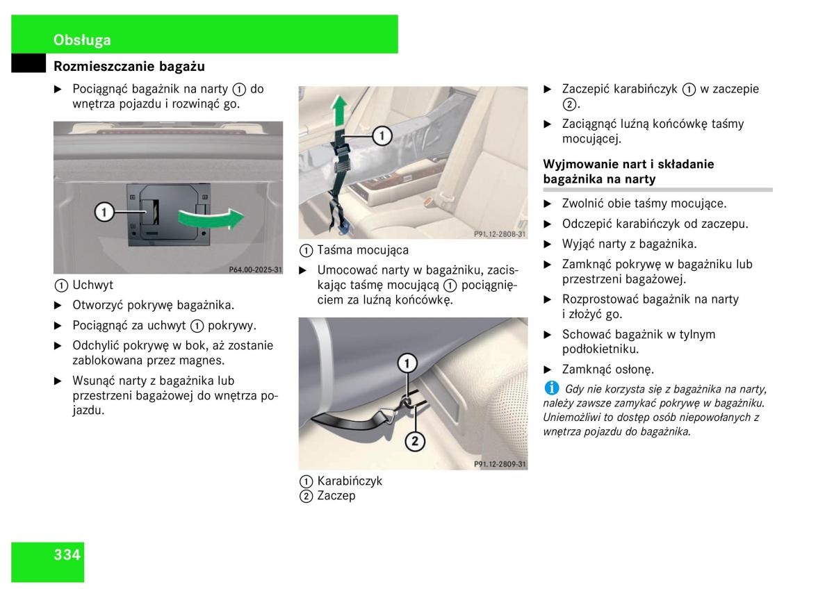 Mercedes Benz S Class W221 instrukcja obslugi / page 336