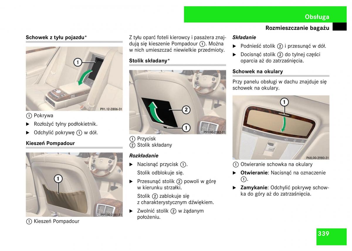 Mercedes Benz S Class W221 instrukcja obslugi / page 341