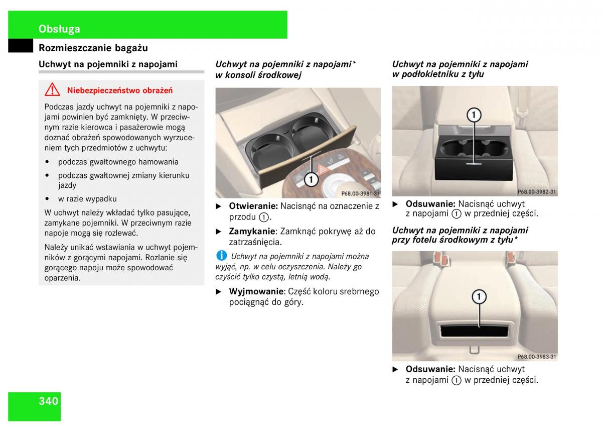 Mercedes Benz S Class W221 instrukcja obslugi / page 342