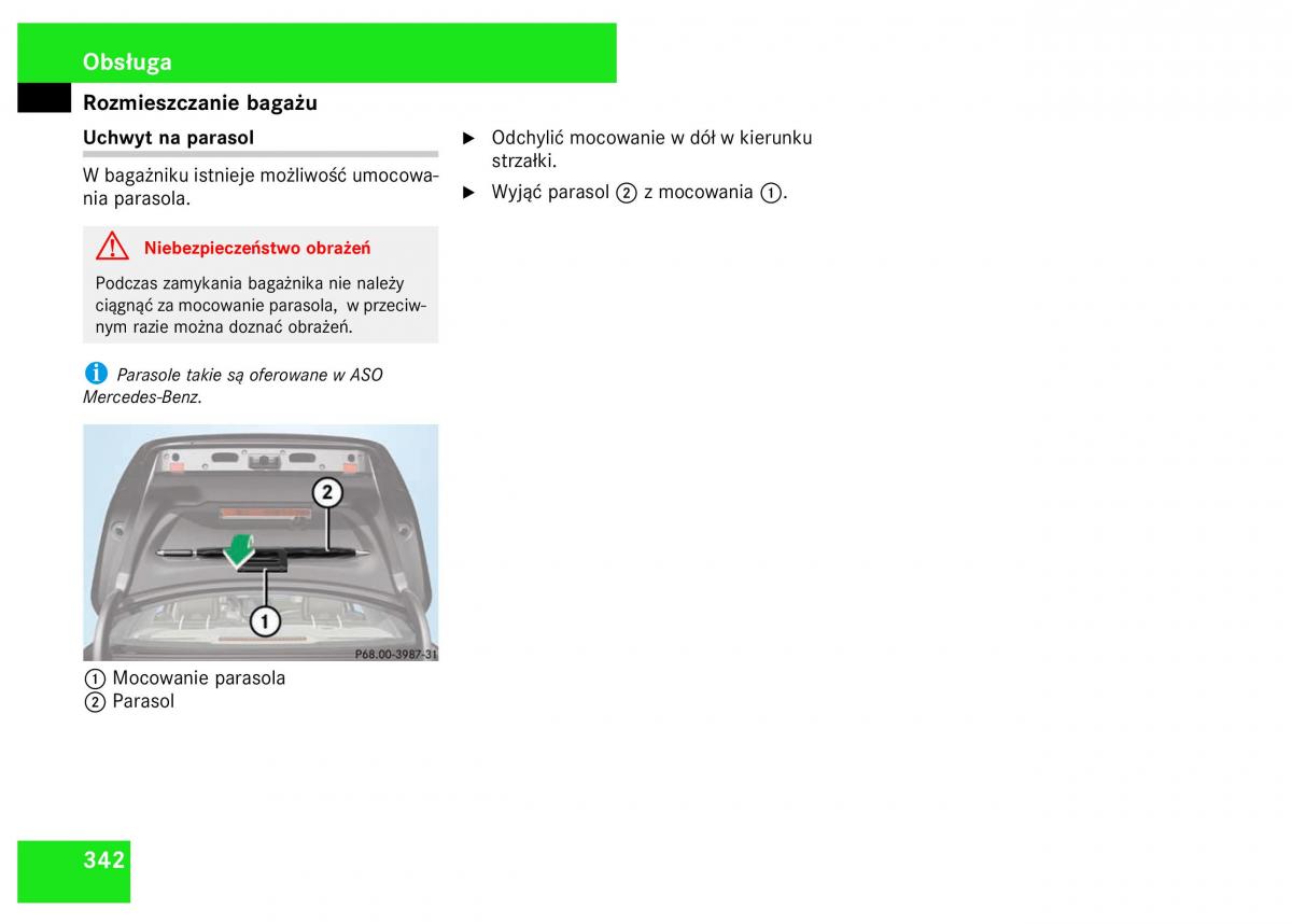 Mercedes Benz S Class W221 instrukcja obslugi / page 344