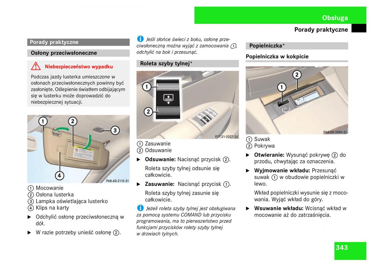 Mercedes Benz S Class W221 instrukcja obslugi / page 345