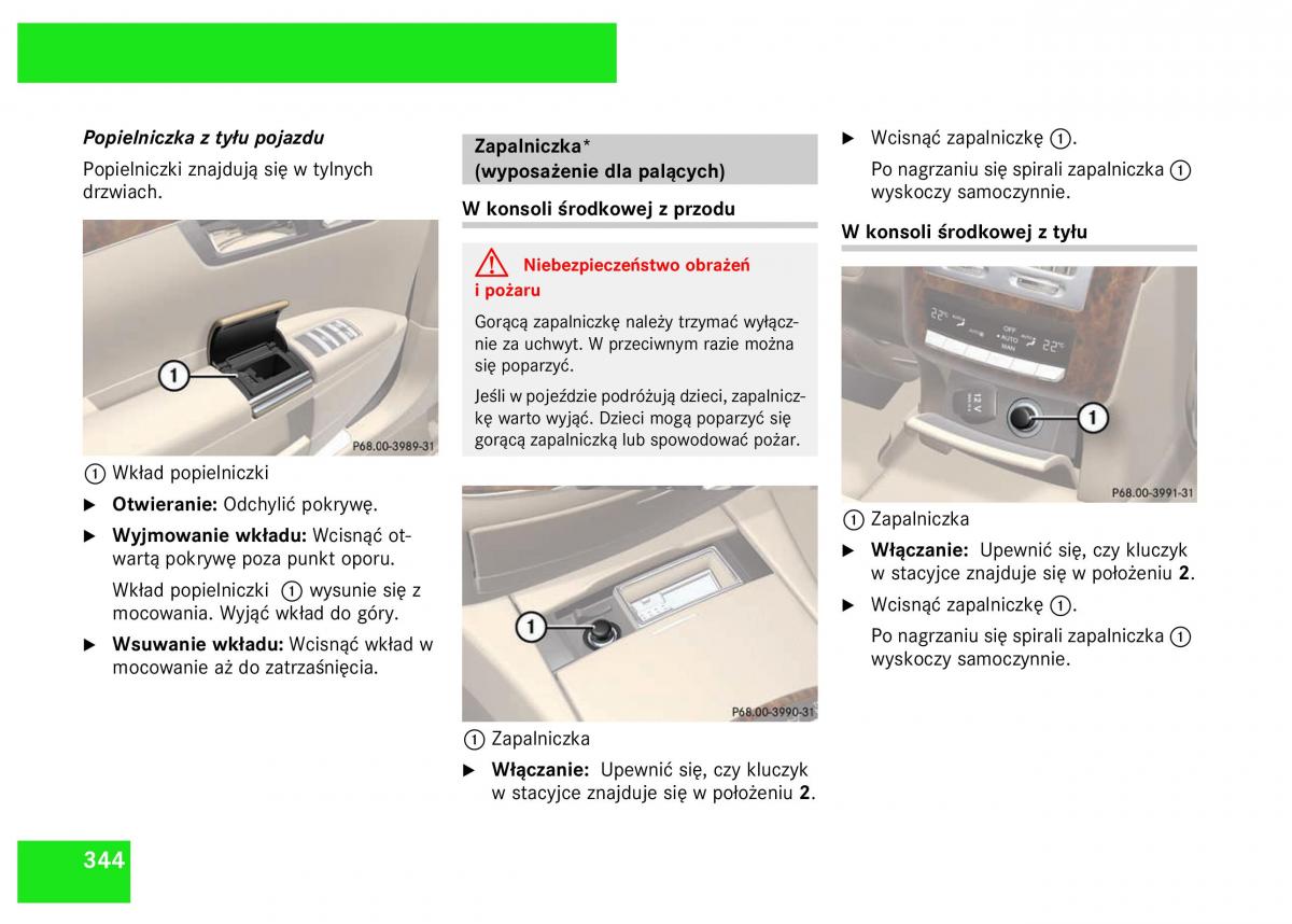 Mercedes Benz S Class W221 instrukcja obslugi / page 346