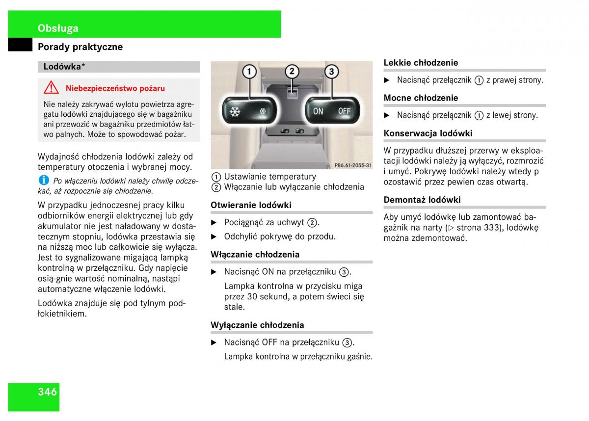 Mercedes Benz S Class W221 instrukcja obslugi / page 348