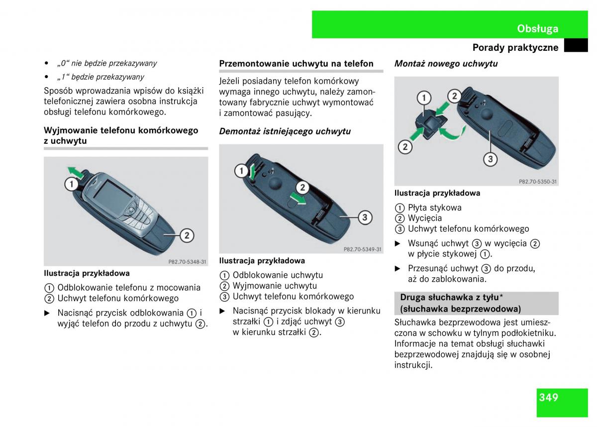 Mercedes Benz S Class W221 instrukcja obslugi / page 351