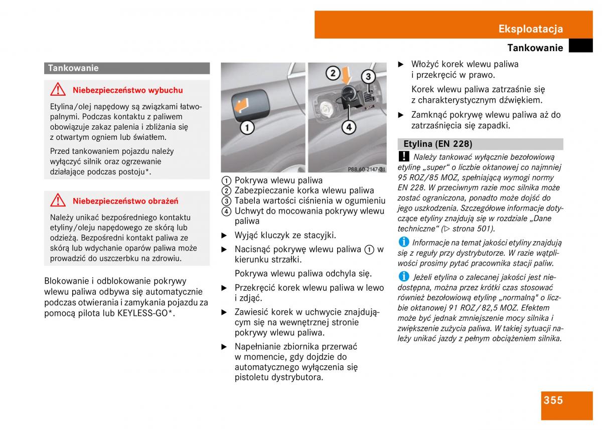 Mercedes Benz S Class W221 instrukcja obslugi / page 357