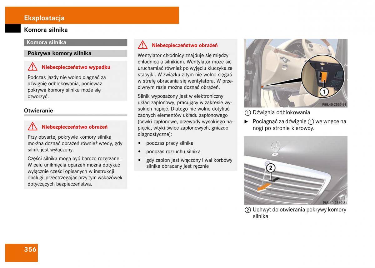 Mercedes Benz S Class W221 instrukcja obslugi / page 358