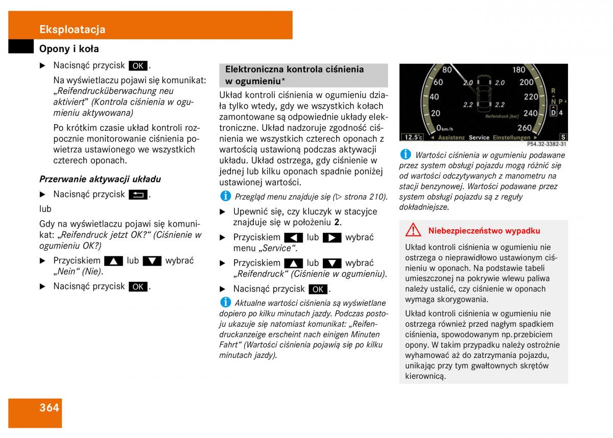 Mercedes Benz S Class W221 instrukcja obslugi / page 366