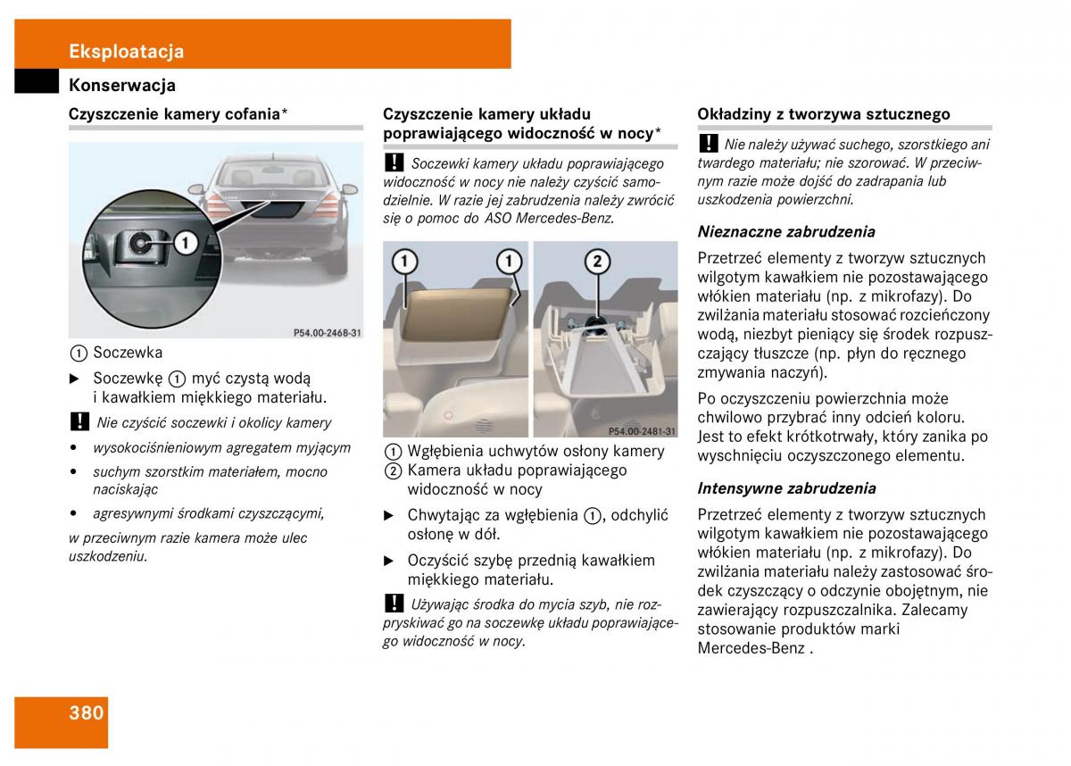 Mercedes Benz S Class W221 instrukcja obslugi / page 382