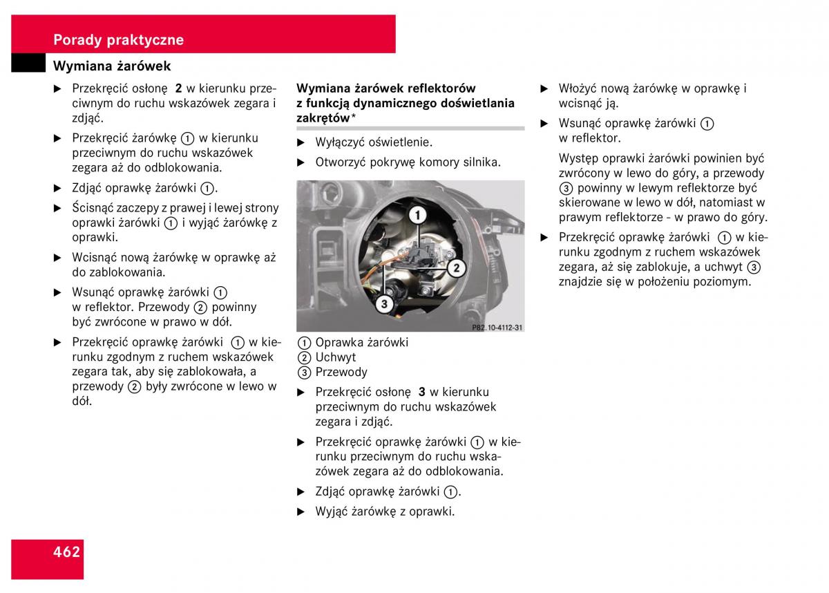 Mercedes Benz S Class W221 instrukcja obslugi / page 464