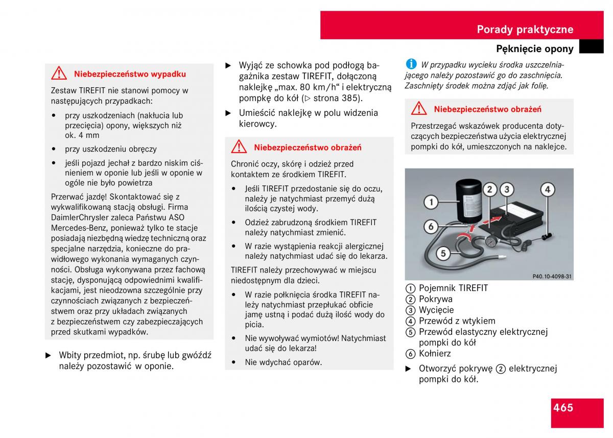 Mercedes Benz S Class W221 instrukcja obslugi / page 467