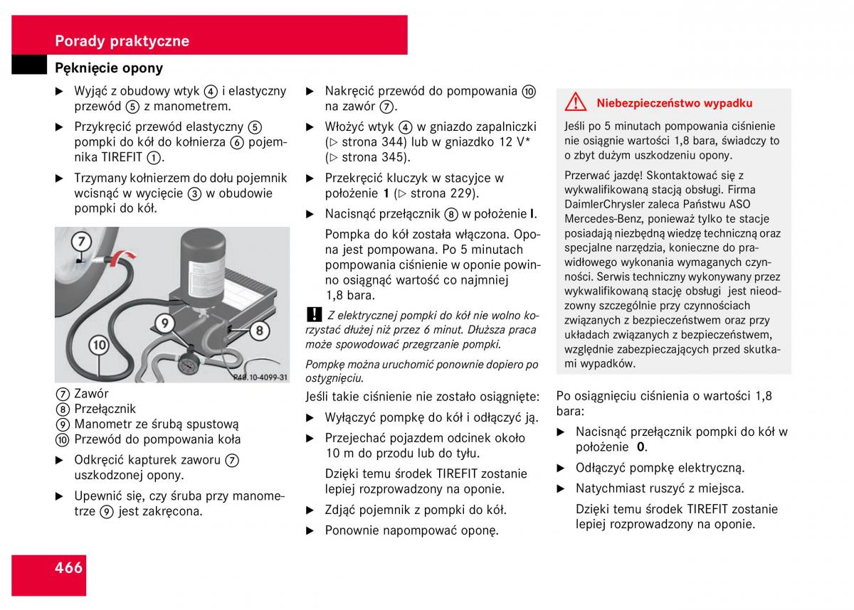 Mercedes Benz S Class W221 instrukcja obslugi / page 468