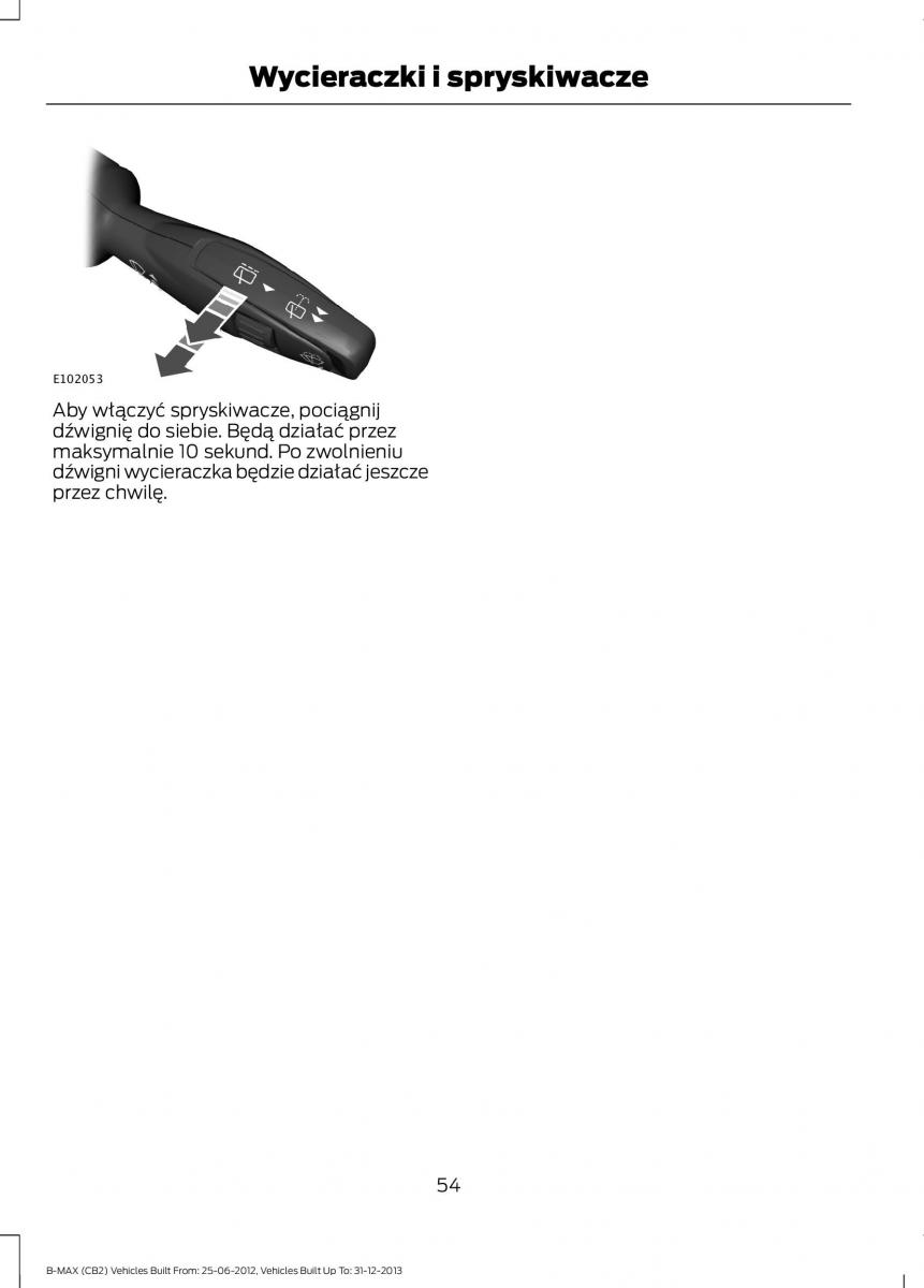 Ford B Max instrukcja obslugi / page 56