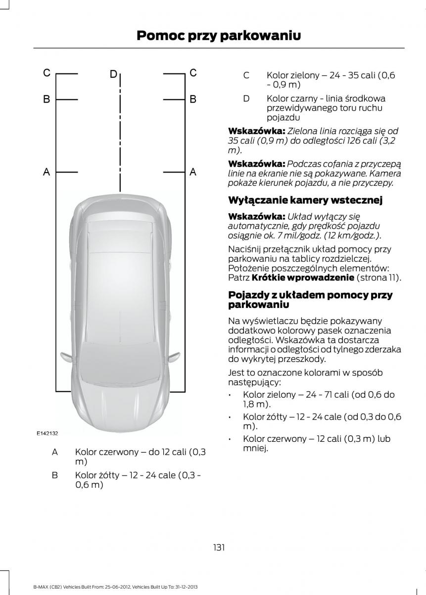 Ford B Max instrukcja obslugi / page 133