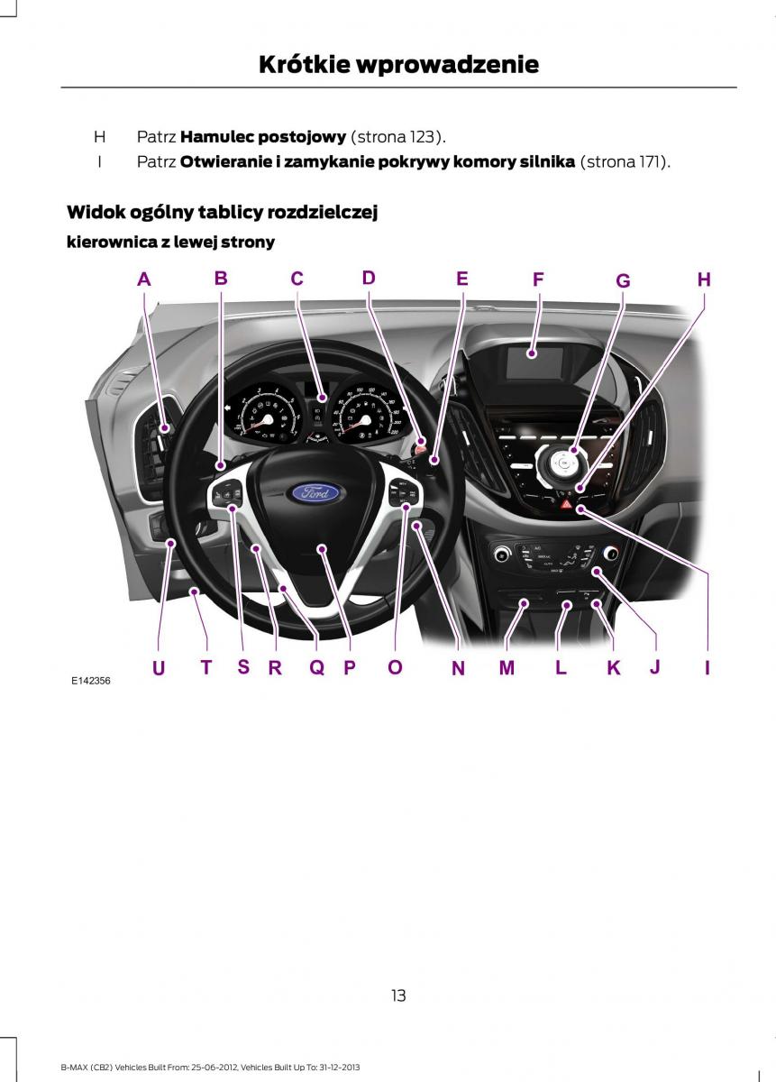 Ford B Max instrukcja obslugi / page 15