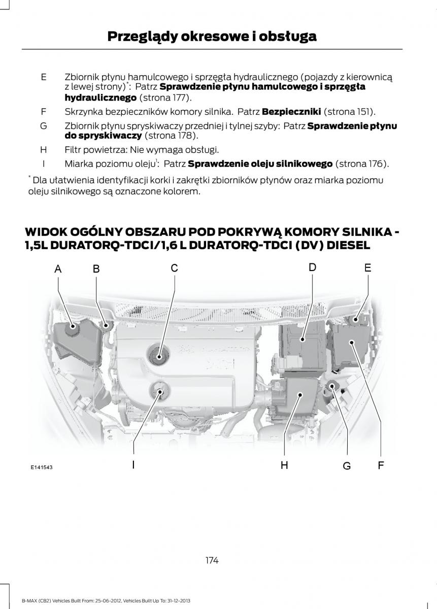 Ford B Max instrukcja obslugi / page 176