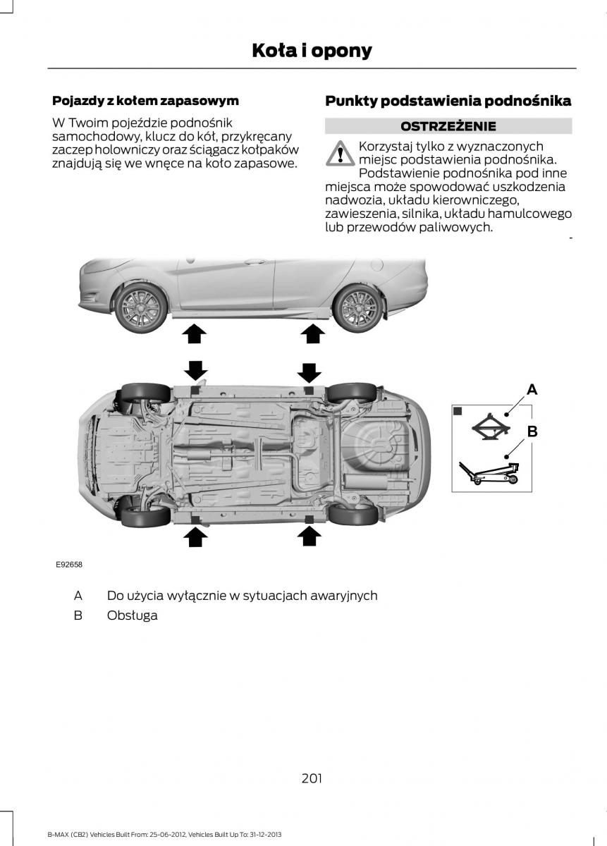 Ford B Max instrukcja obslugi / page 203