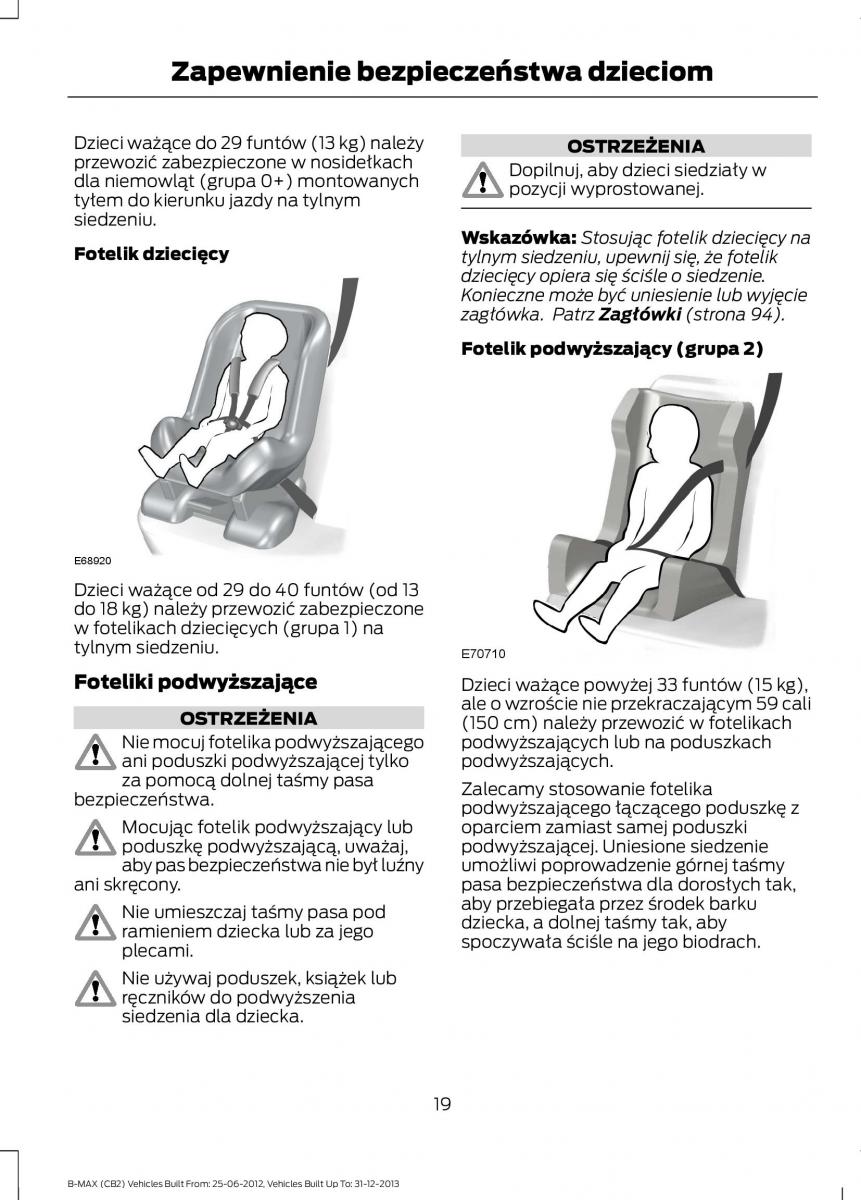 Ford B Max instrukcja obslugi / page 21