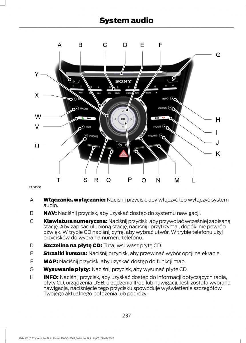 Ford B Max instrukcja obslugi / page 239