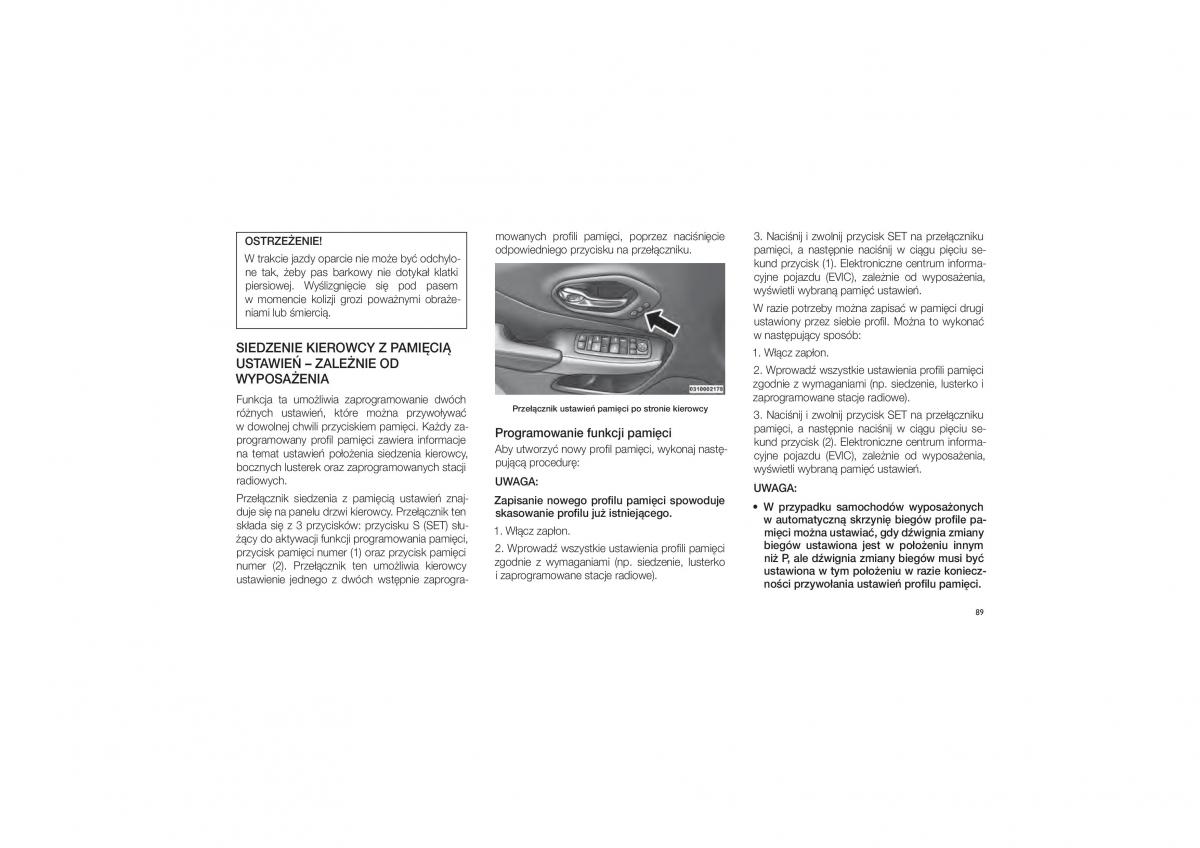 Jeep Cherokee KL instrukcja obslugi / page 95