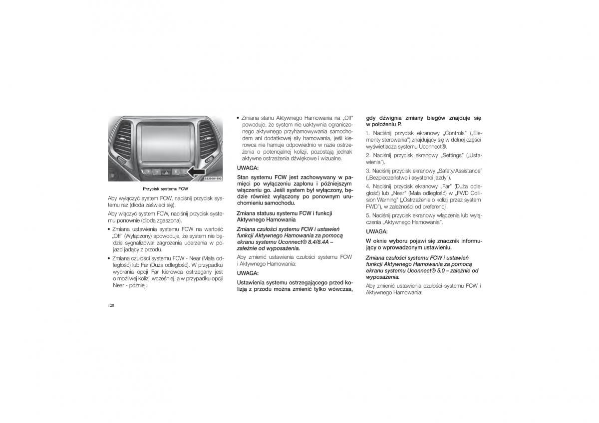 Jeep Cherokee KL instrukcja obslugi / page 126