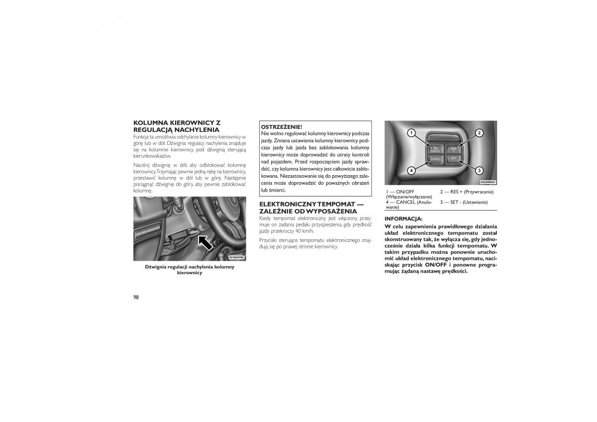 Jeep Wrangler TJ 2013 instrukcja obslugi / page 102