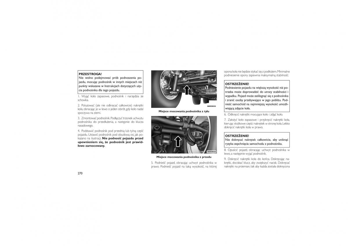 Jeep Wrangler TJ 2013 instrukcja obslugi / page 274