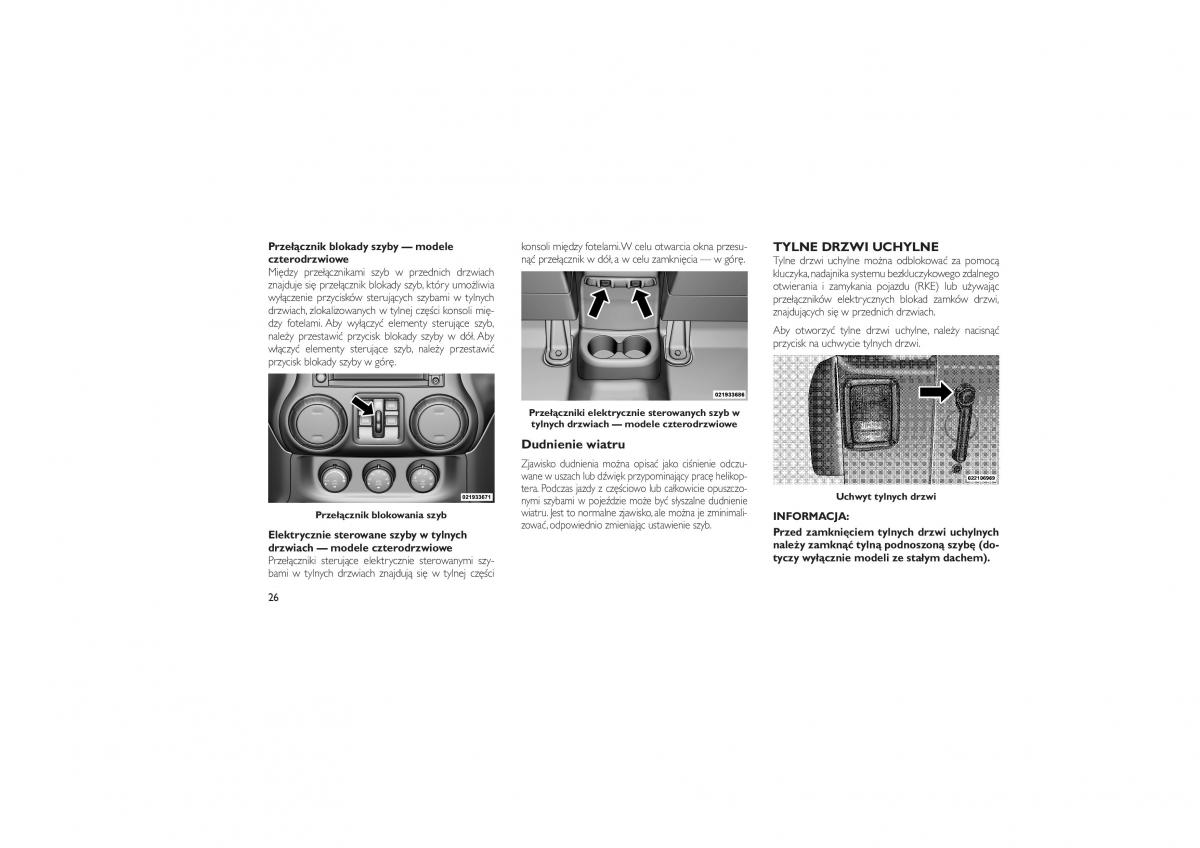 Jeep Wrangler TJ 2013 instrukcja obslugi / page 30