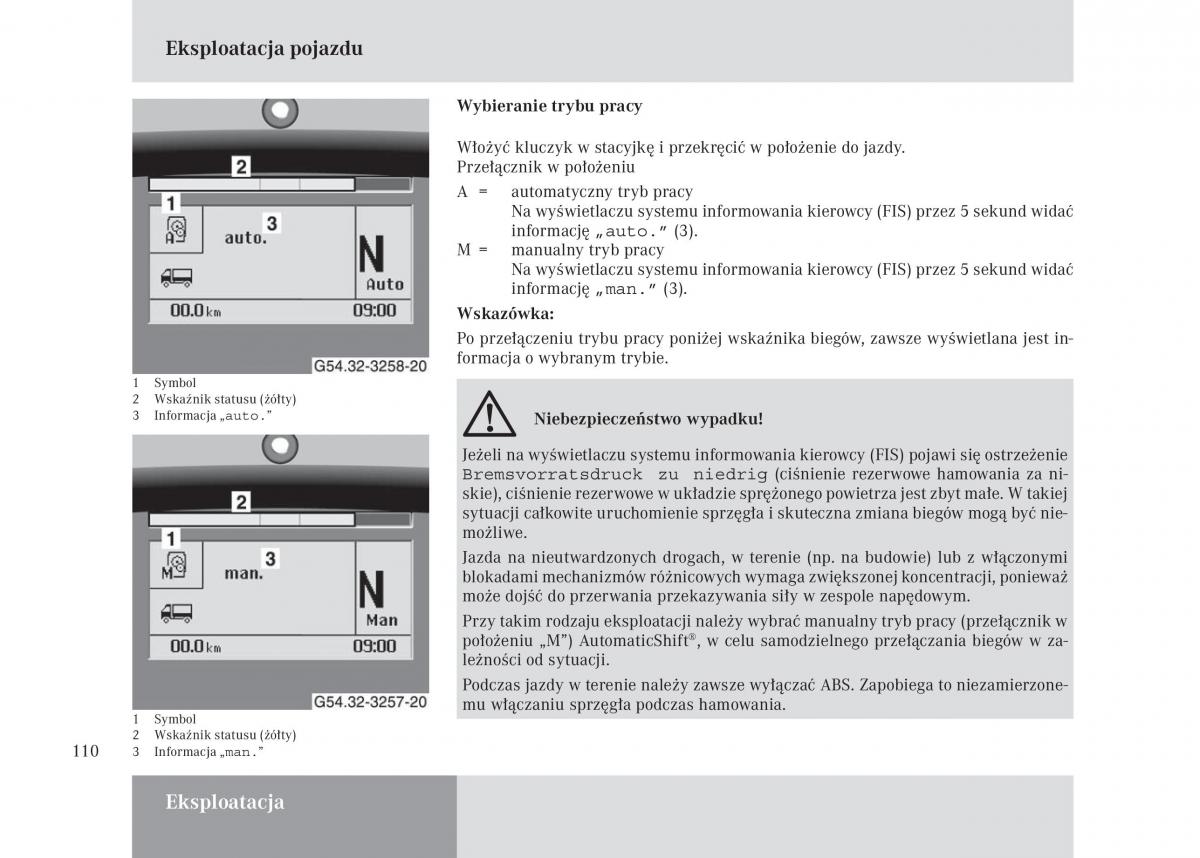 manual Mercedes Unimog Mercedes Benz Unimog U3000 U4000 U5000 instrukcja / page 111